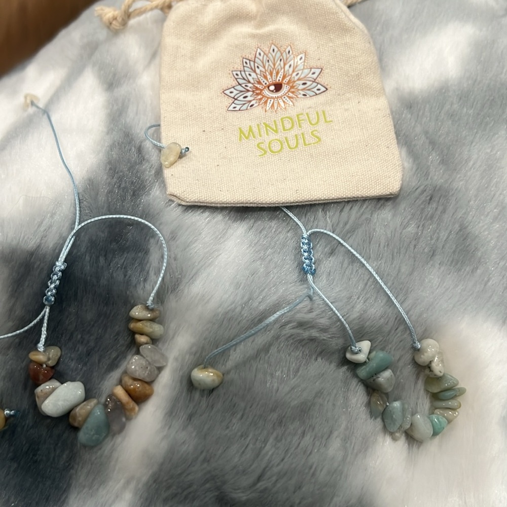 Mindful Souls Amazonite Stone Friendship Bracelets - Picture 3 of 4